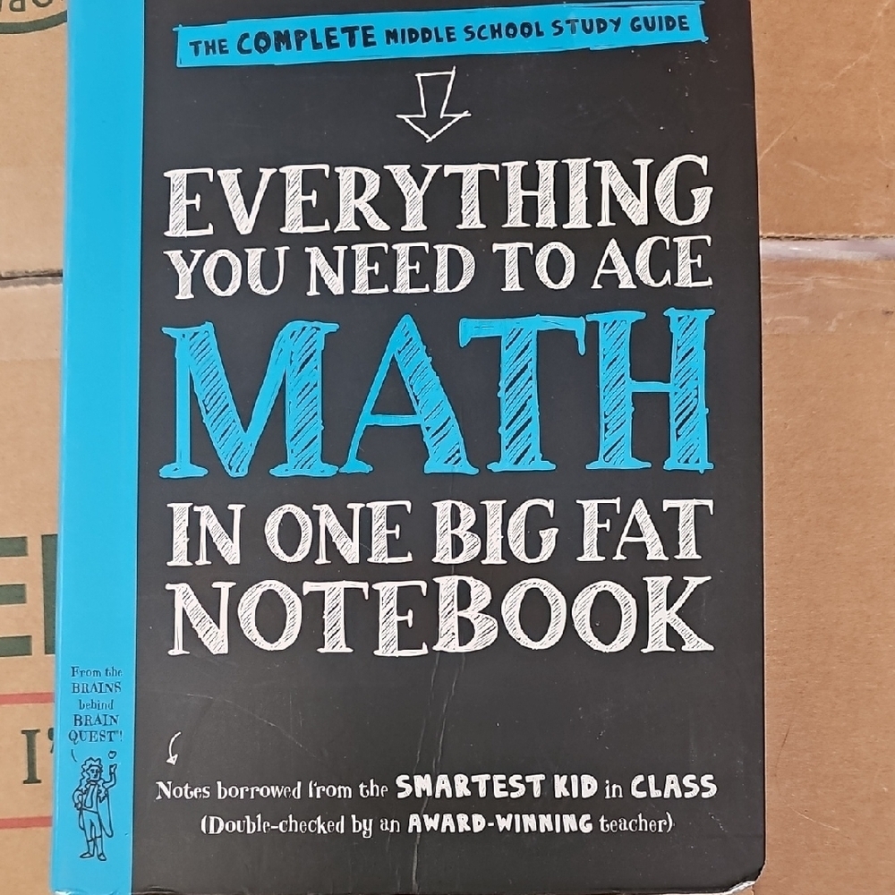 Everything You Need to Ace Math in One Big Fat Notebook - Black and Blue